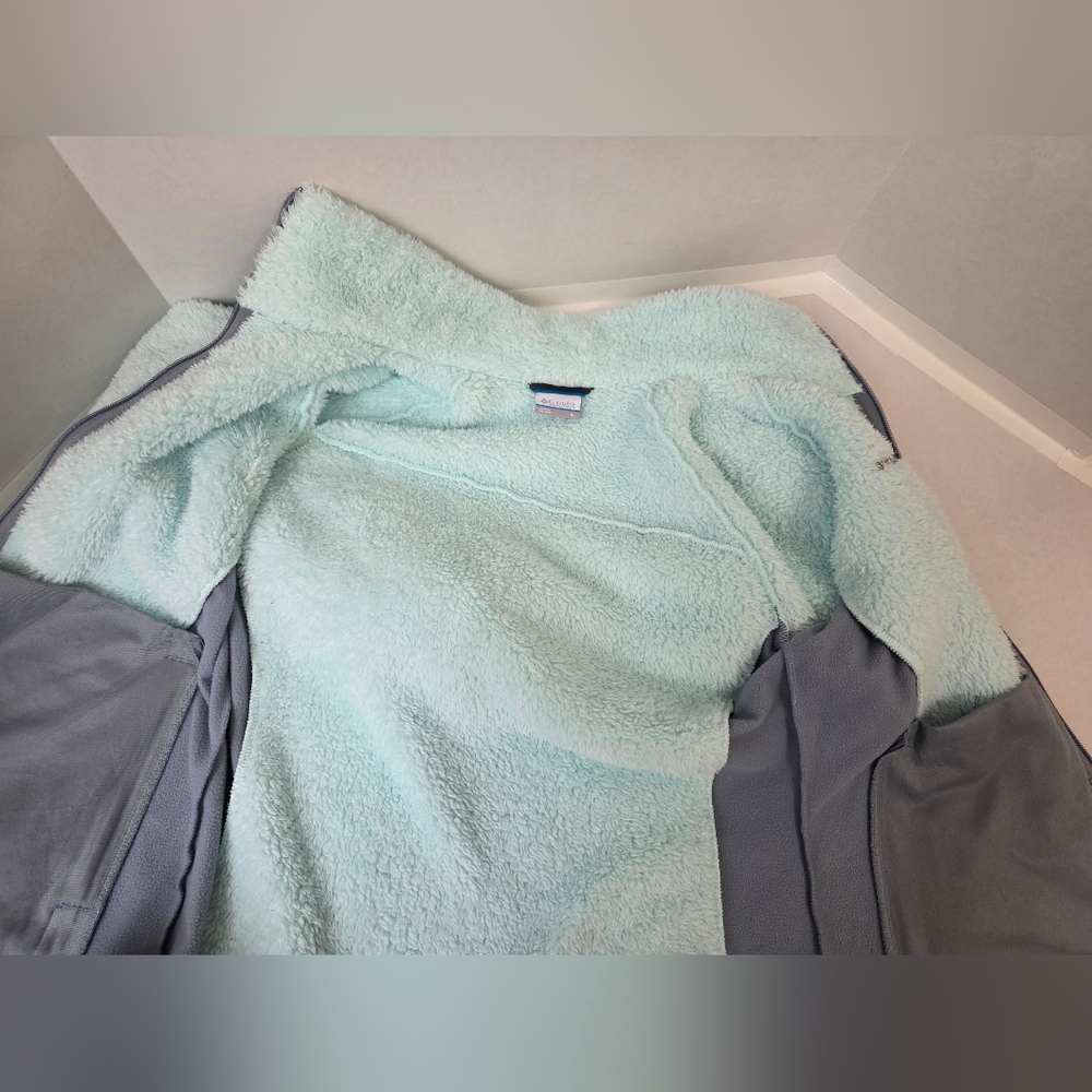 Columbia Fleece Jacket - Mint and Gray - Picture 6 of 6